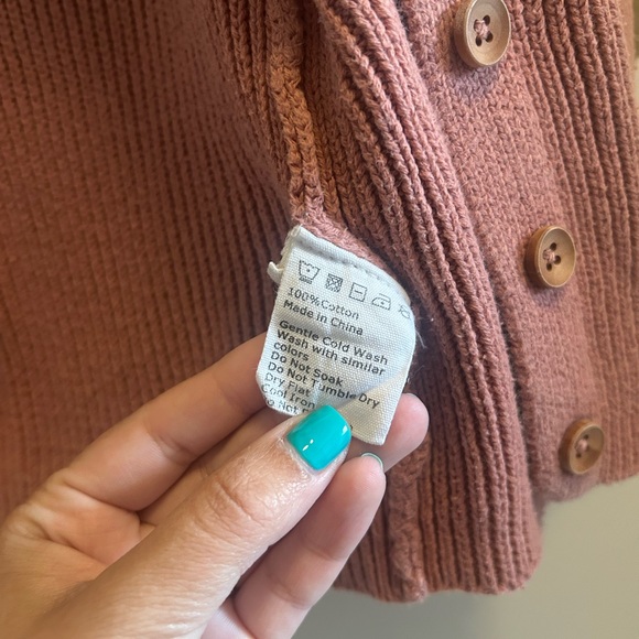 Rose Kids Button-Up Cardigan - Picture 4 of 7